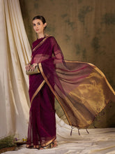 Womens Fashion Ethnic Wine Color Sarees-MLSHWSA1373WNE0ONE